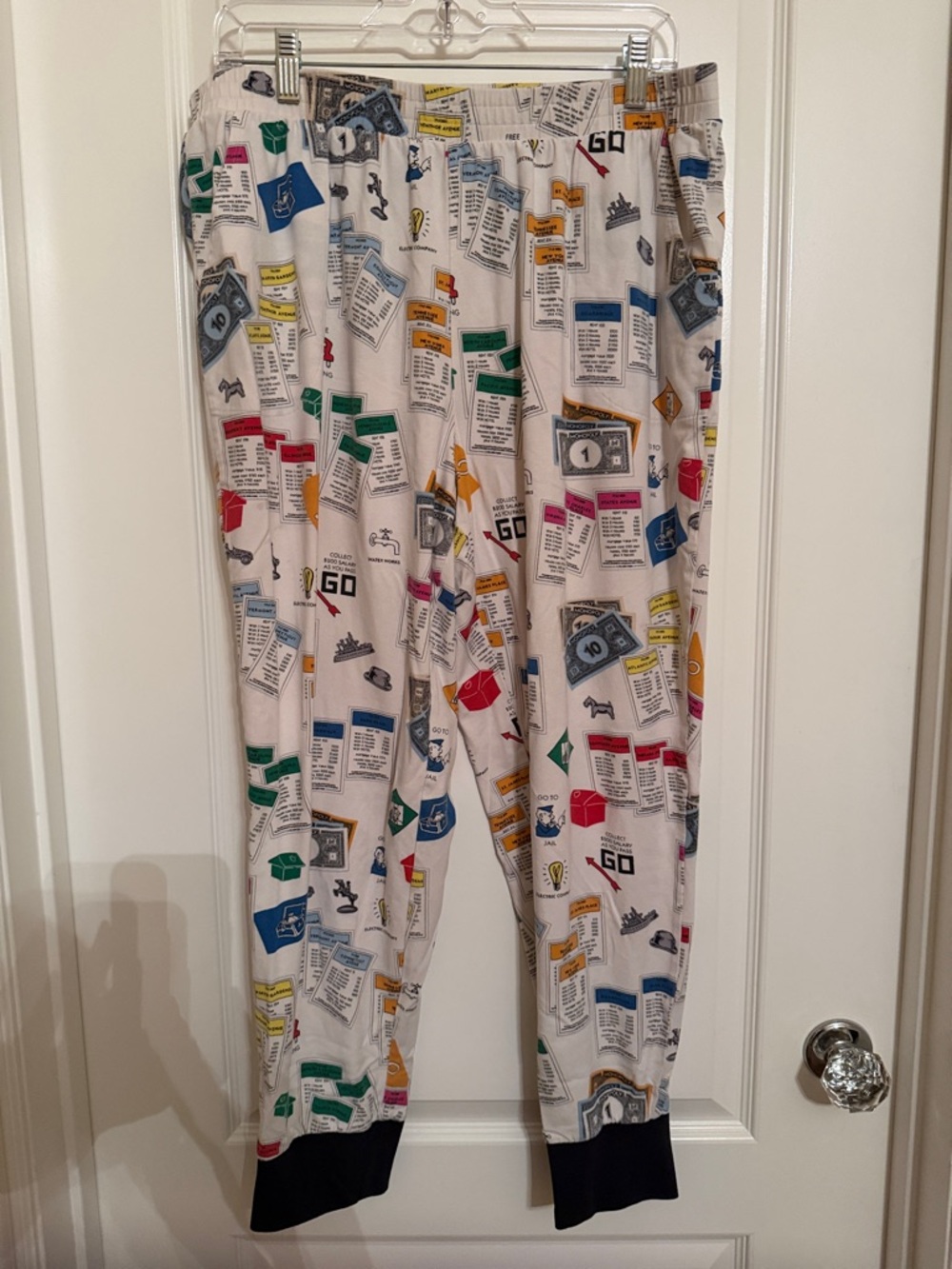 Womens BedHead White Monopoly Print Pajama Pants
